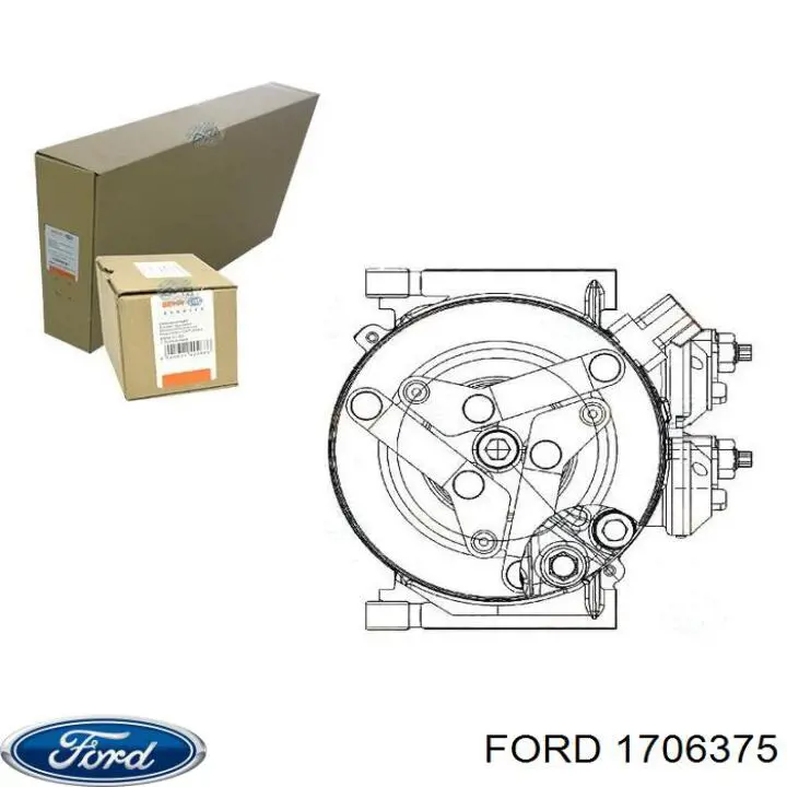1706375 Ford компрессор кондиционера