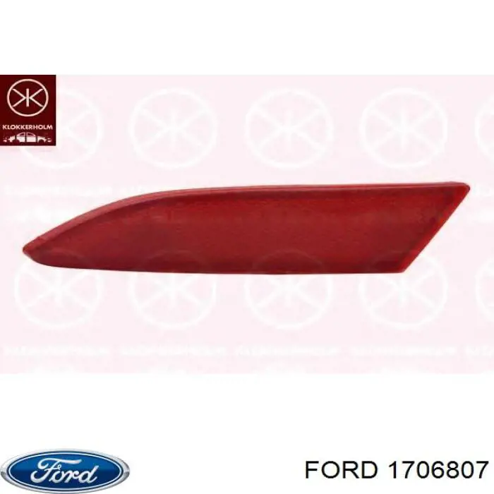 Левый отражатель заднего бампера 1706807 Ford