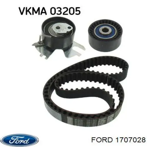 Купить 1707028 Ford Ролик натяжителя газораспределительного ремня