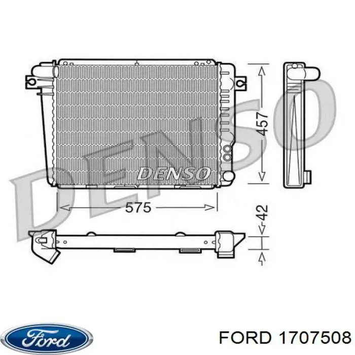 1537605 Ford молдинг двери задней правой