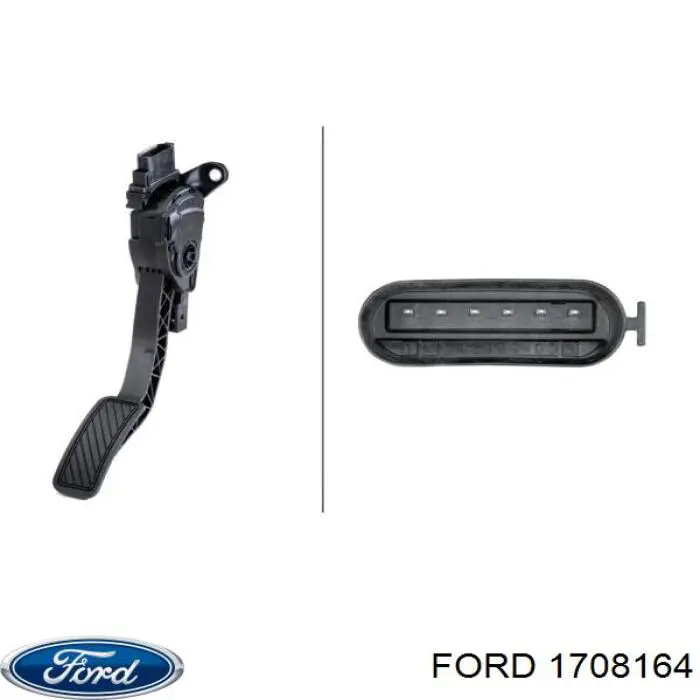 1708164 Ford Педали газа