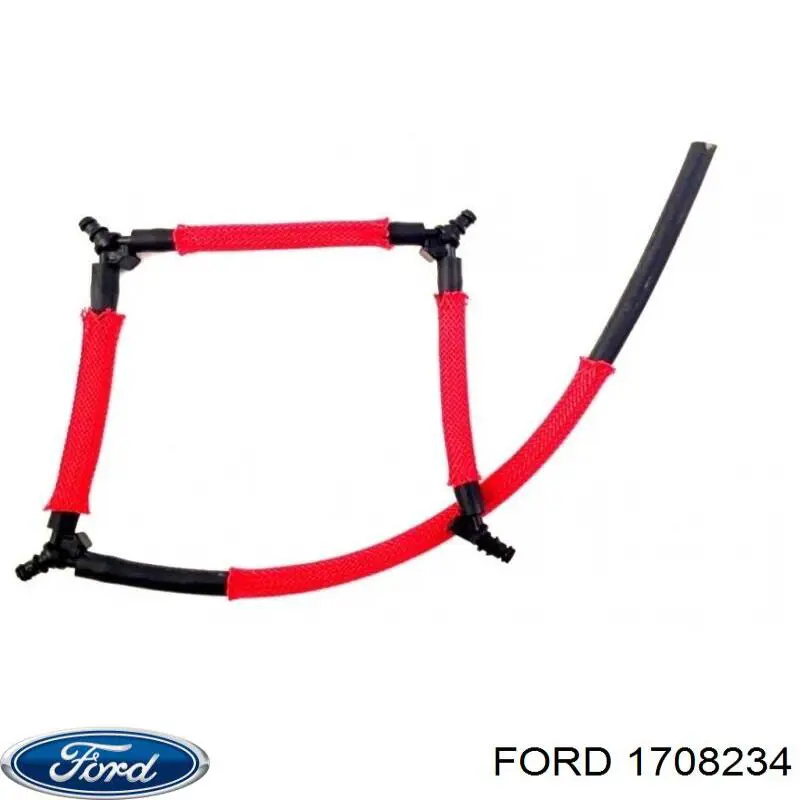 Купить 1708234 Ford Обратная топливная трубка