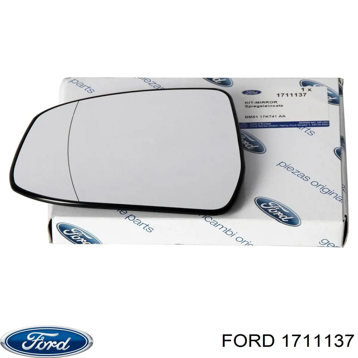 1711137 Ford зеркальный элемент зеркала заднего вида левого