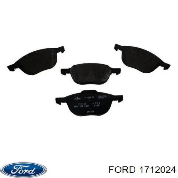 Передние тормозные колодки 1712024 Ford