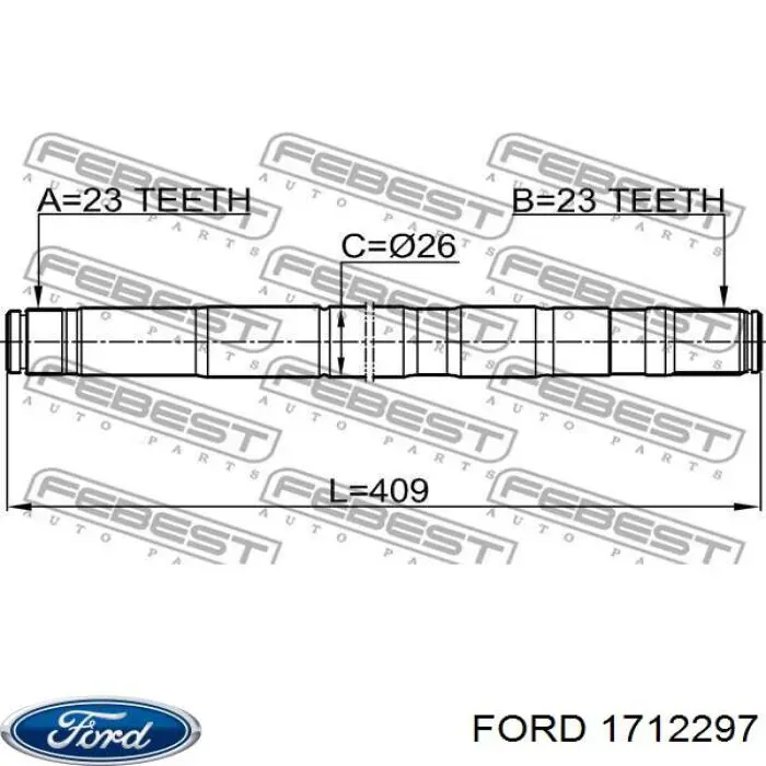 Привод передний левый Febest 2112FOCIILH цена, от 25.99 USD