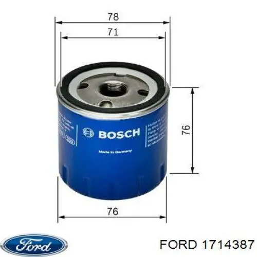 Масляный фильтр 1714387 Ford