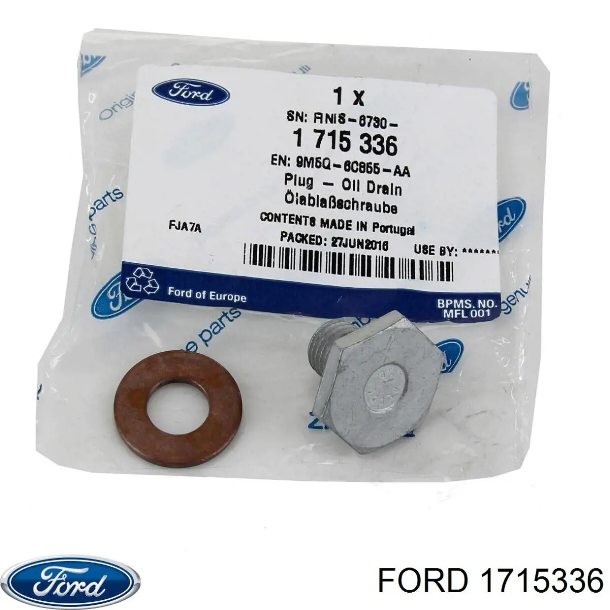 Пробка поддона двигателя Ford 1715336