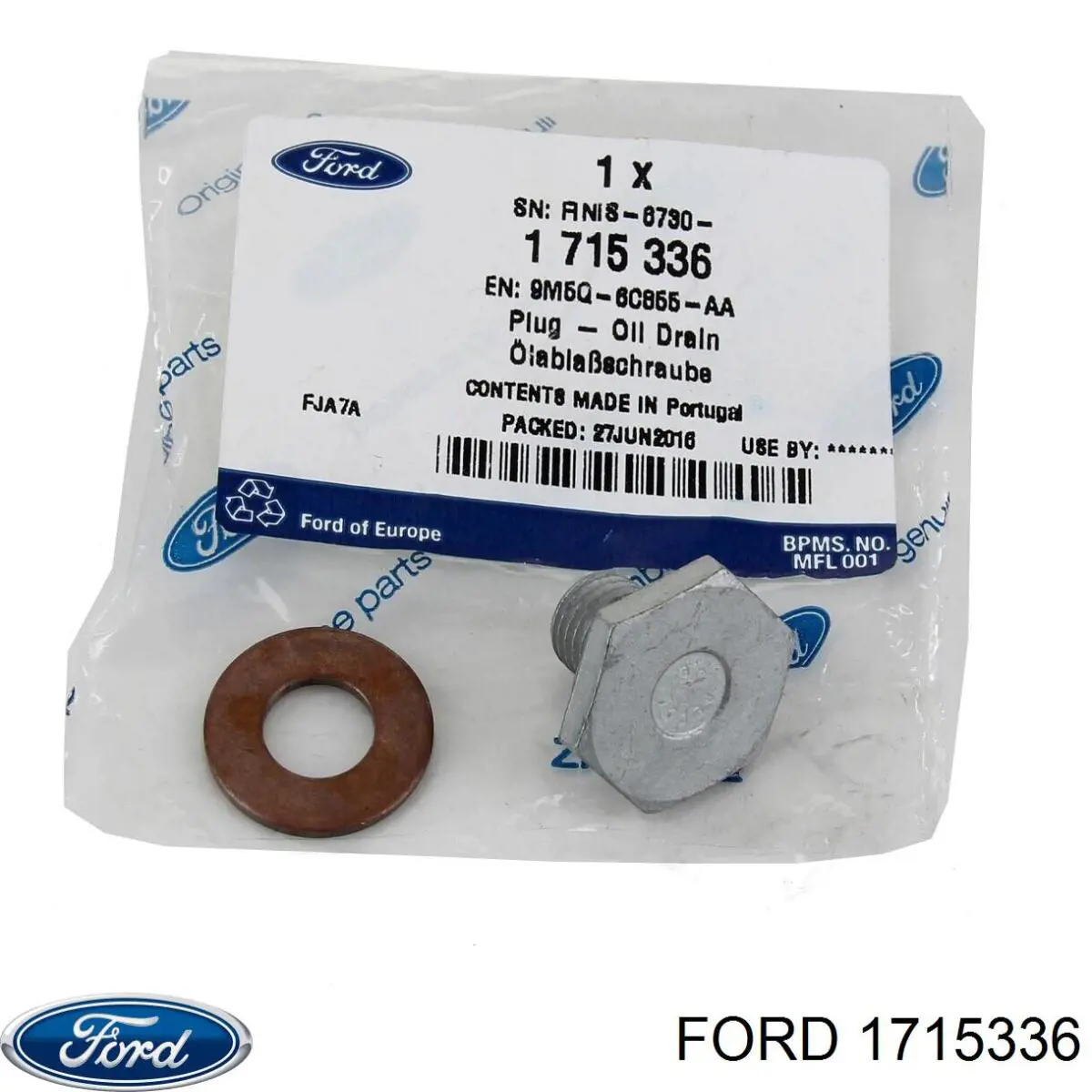 1715336 Ford tampão de panela de motor