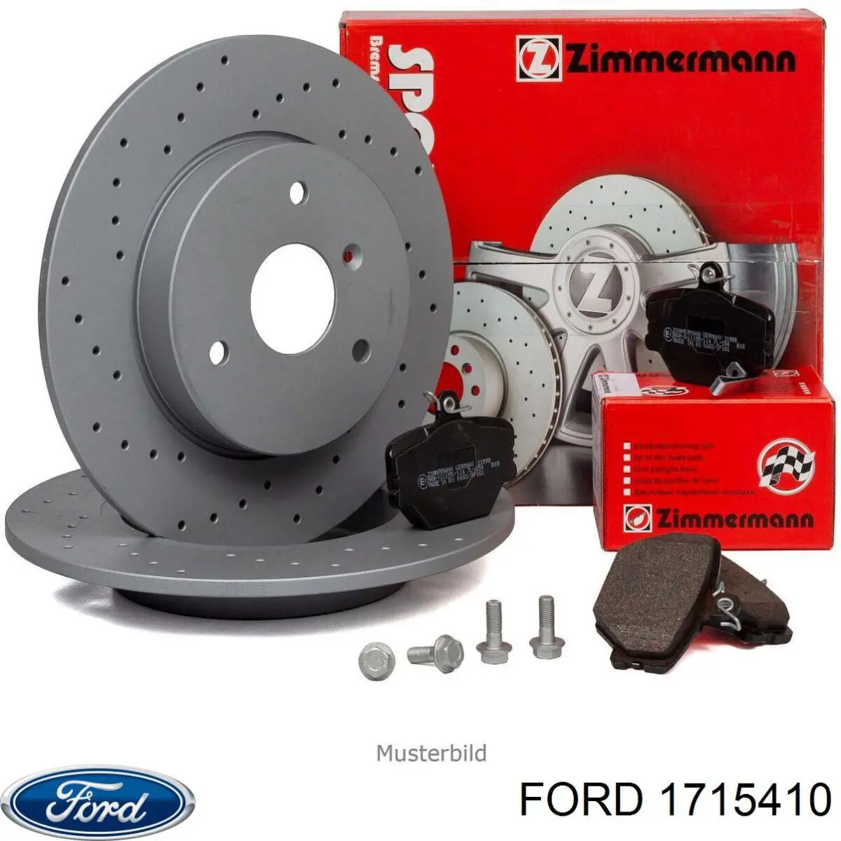 Задний тормозной диск Ford 1715410 цена, от 22.21 USD