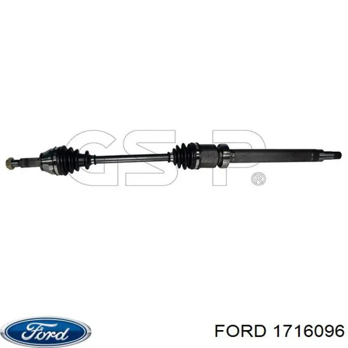 1716096 Ford semieixo (acionador dianteiro direito)