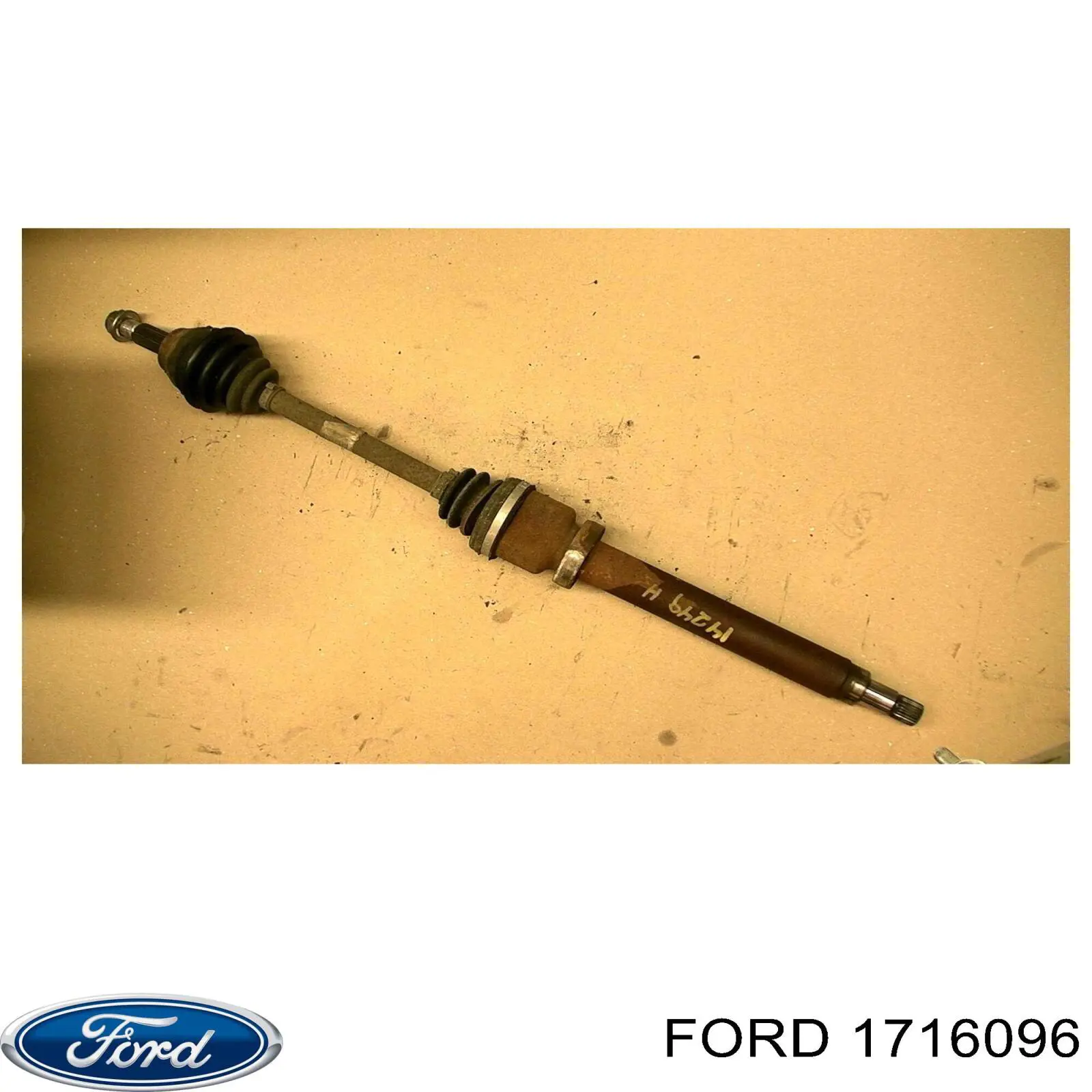 1821964 Ford Полуось передняя, правая