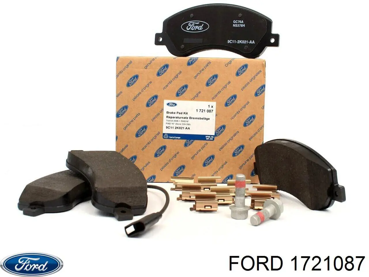 1721087 Ford колодки тормозные передние дисковые