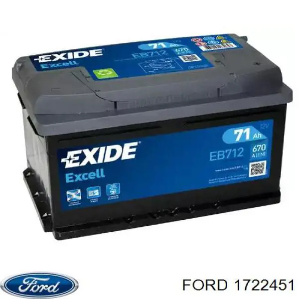 Аккумулятор автомобильный Ford 1722451 цена, от 71.84 USD