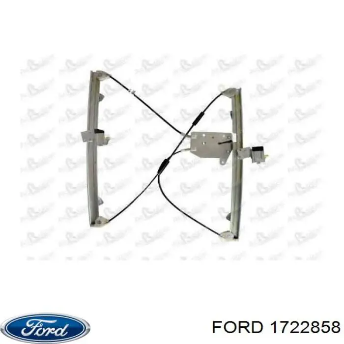 1722858 Ford mecanismo de acionamento de vidro da porta dianteira esquerda