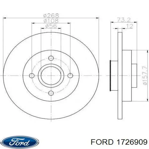 Реечный рулевой механизм Ford 1726909 цена, от 182.34 USD