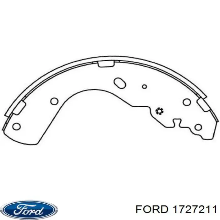 Купить 1727211 Ford Задние барабанные тормозные колодки