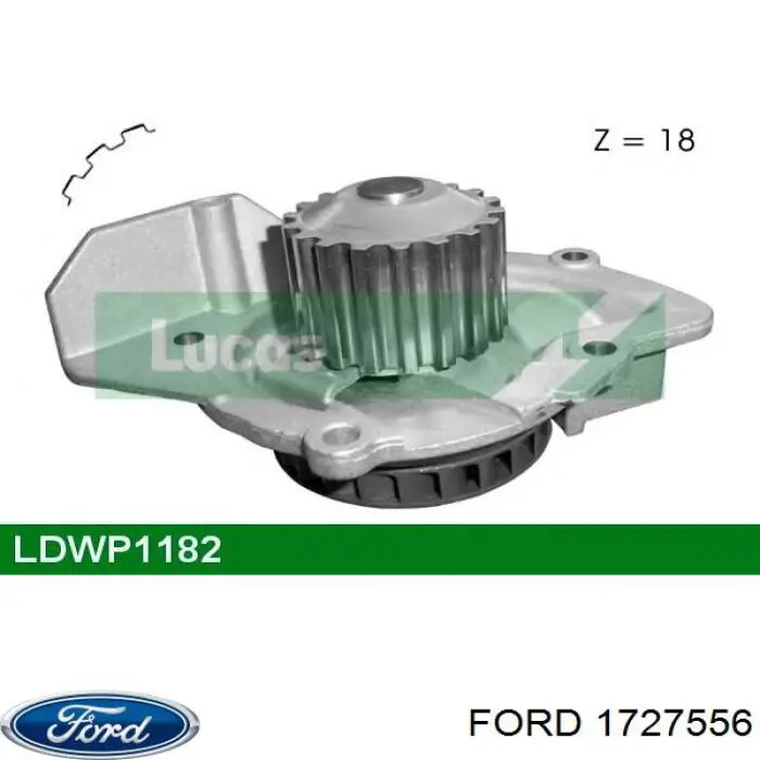 Помпа 1727556 Ford