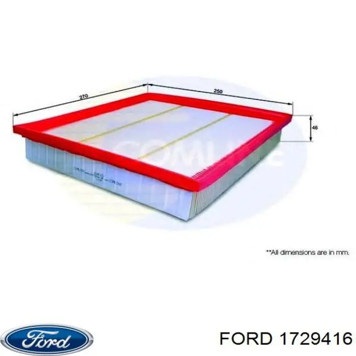 Элемент воздушного фильтра Ford 1729416 цена, от 7.04 USD