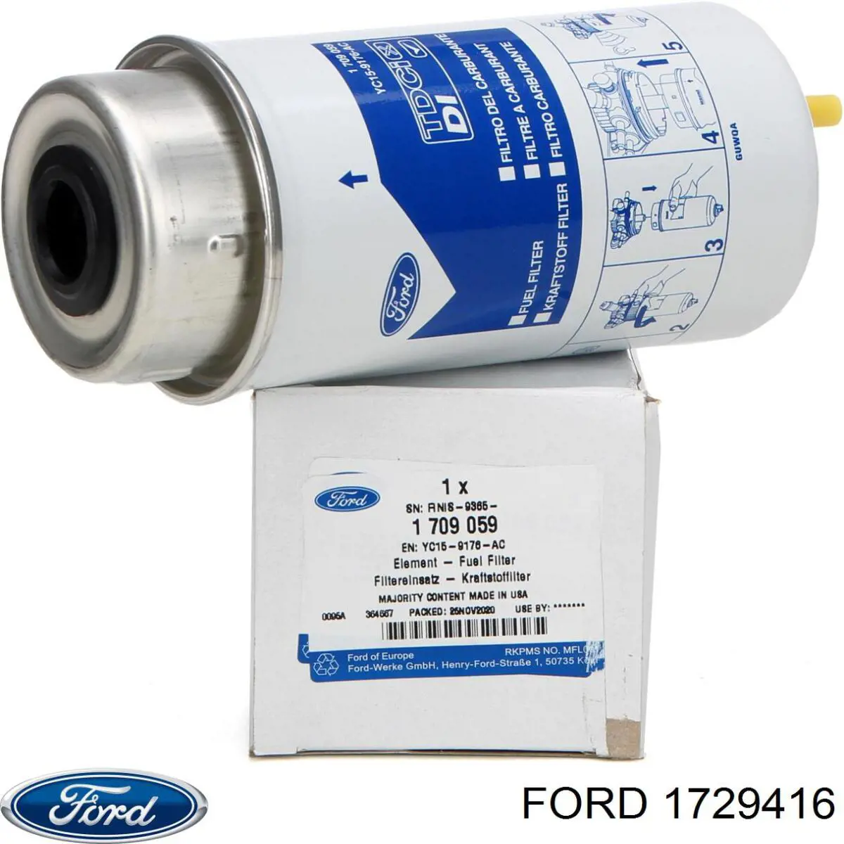 Купить 1729416 Ford Автомобильный фильтр воздуха