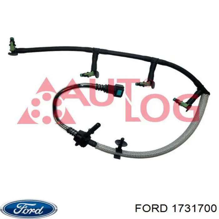 1731700 Ford tubo de combustível, inverso desde os injetores