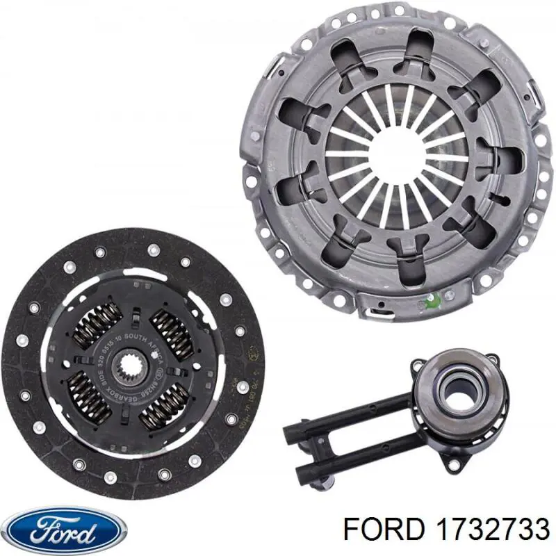 Купить 1732733 Ford Комплект сцепления (диск, корзина, подшипник)
