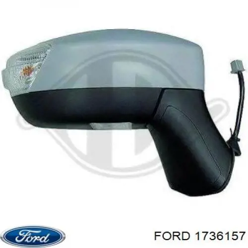 Купить 1736157 Ford Стекло зеркала заднего вида, левого