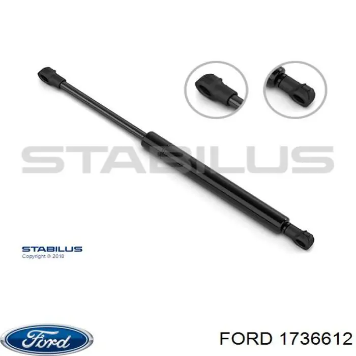 Амортизатор крышки багажника (двери 3/5-й задней) на Ford Focus III 
