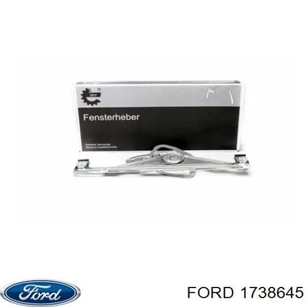 Механизм стеклоподъемника водительской двери Ford 1738645 цена, от 25.34 USD