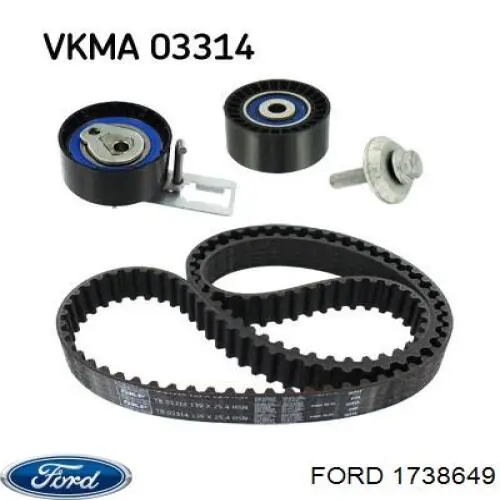 Купить 1738649 Ford Ремень газораспределительного механизма