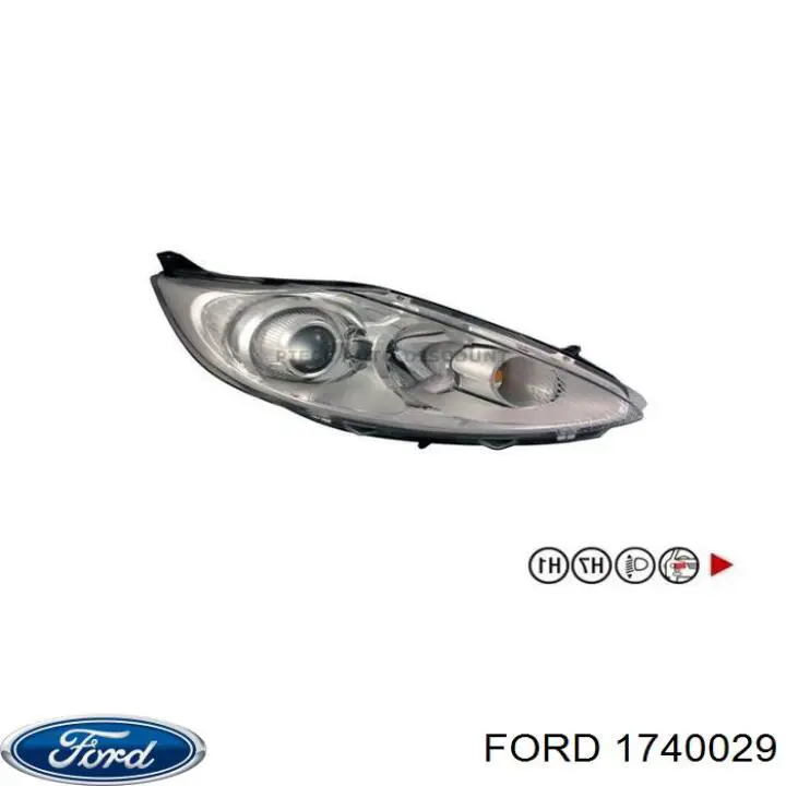 Правая блок фара Ford 1740029 цена, от 115.38 USD