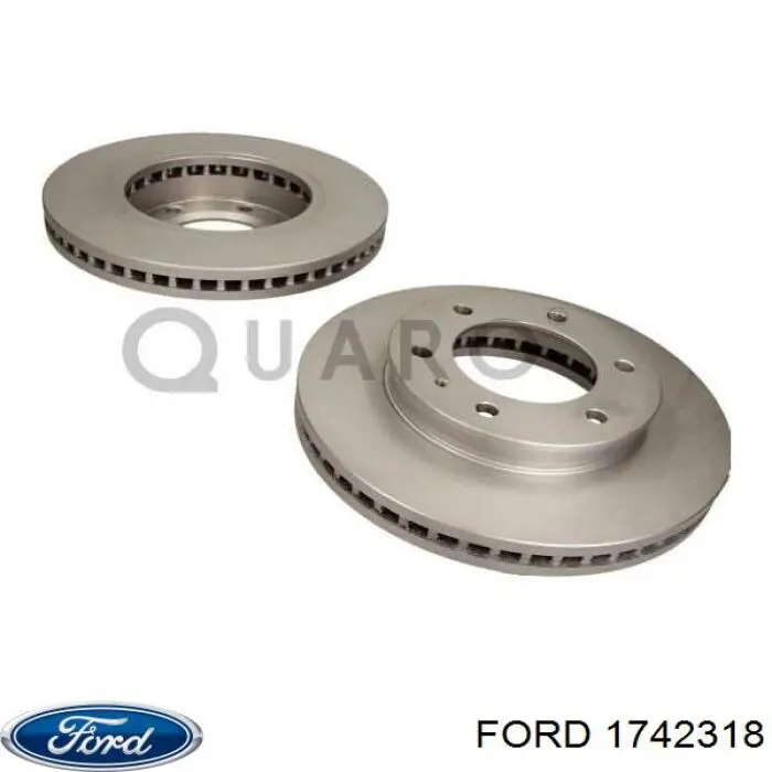 Передние тормозные диски 1742318 Ford