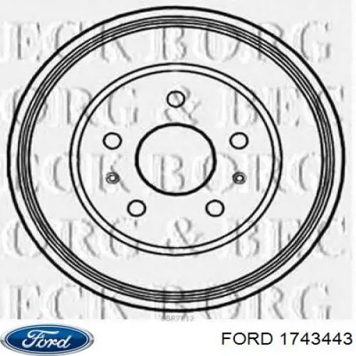 Барабан тормозной задний Ford 1743443 цена, от 22.80 USD