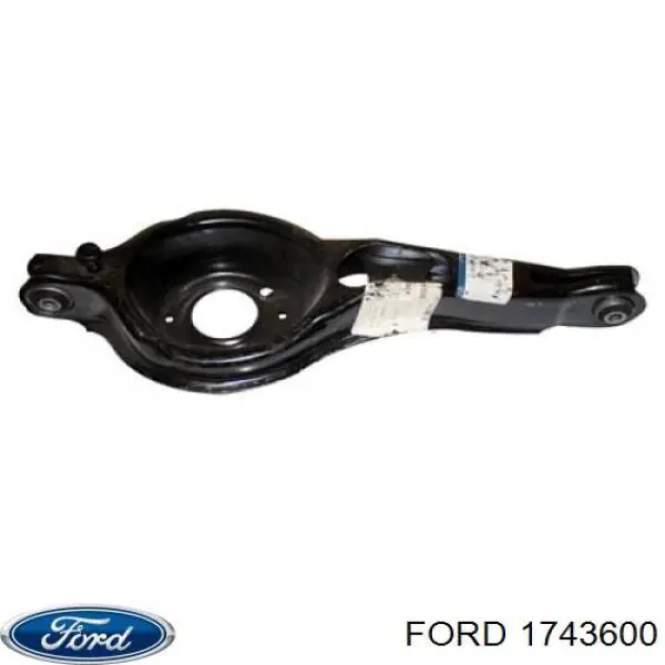 1743600 Ford braço oscilante inferior esquerdo de suspensão traseira/direita