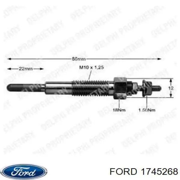 Кронштейн крепления крыла переднего правого передний 1745268 Ford