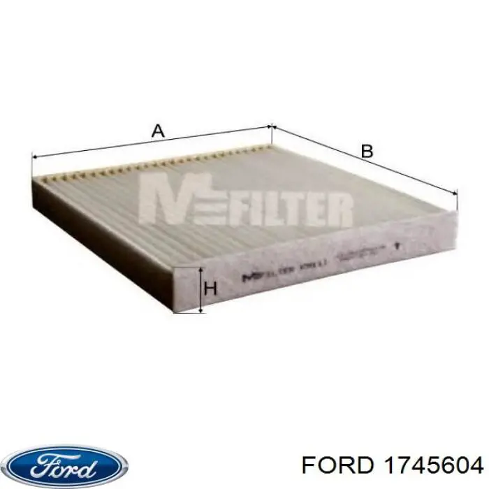 Купить 1745604 Ford Фильтр салона угольный