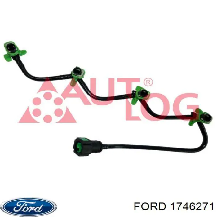 Трубка топливная, обратная от форсунок Ford 1746271 цена, от 83.48 USD