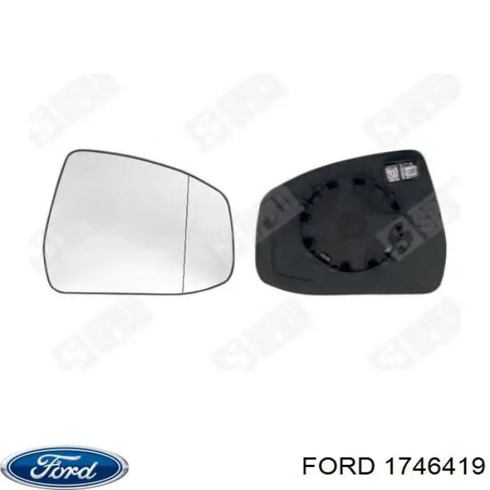 1746419 Ford зеркальный элемент зеркала заднего вида правого