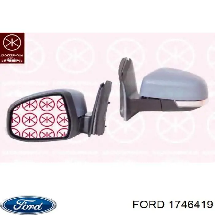 Стекло зеркала заднего вида, правого FPS FP2813M12 цена, от 9.89 USD