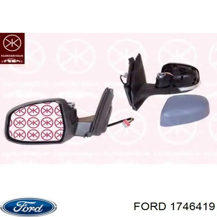 Стекло зеркала заднего вида, правого Ford 1746419 цена, от 11.25 USD