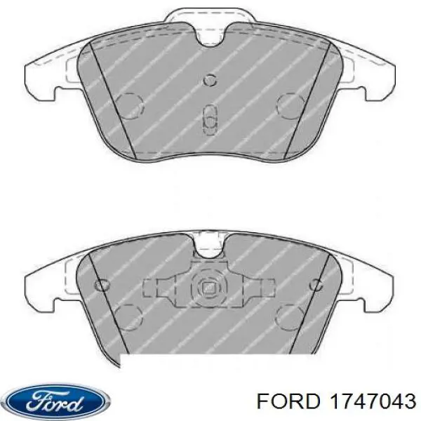 Передние тормозные колодки 1747043 Ford