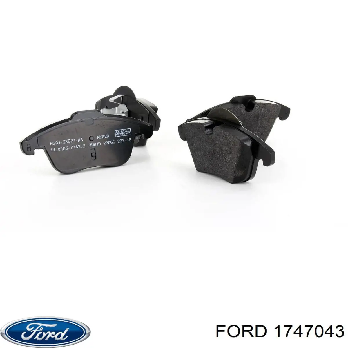 Sapatas do freio dianteiras de disco Ford 1747043 preço, a partir de 64,15 USD