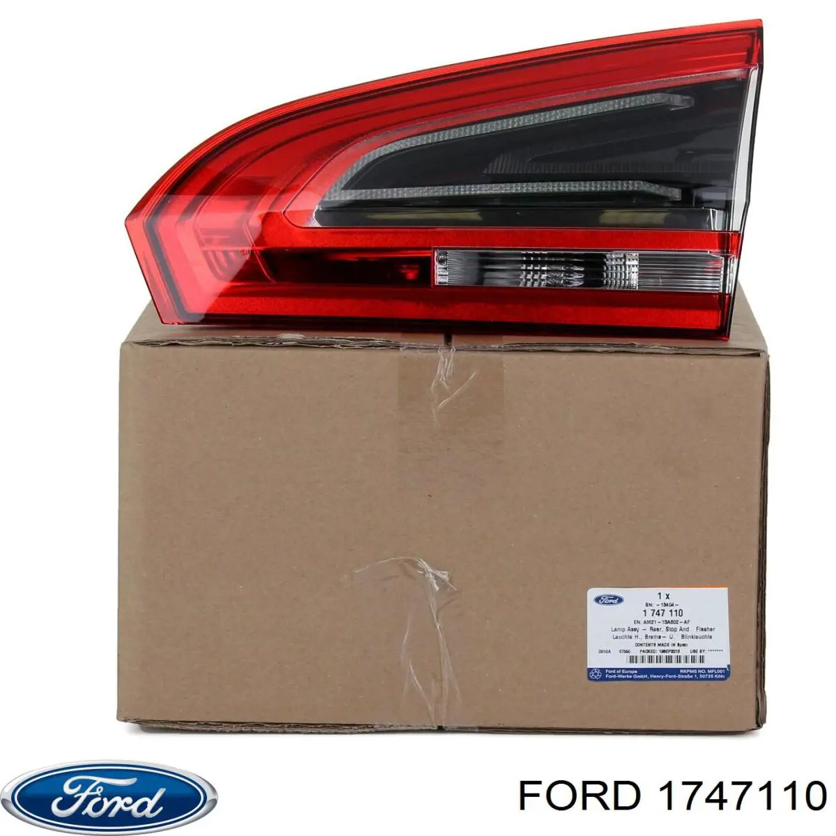 Фонарь задний правый, внутренний Ford AM2113A602AF цена, от 264.30 USD
