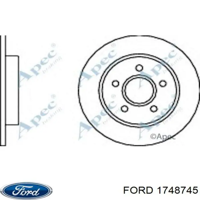 1748745 Ford Дисковый тормоз