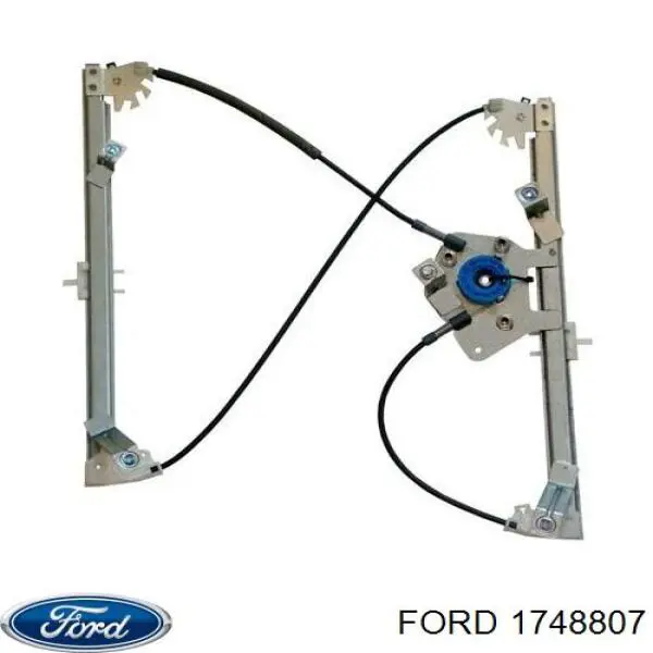 1748807 Ford mecanismo de acionamento de vidro da porta dianteira esquerda