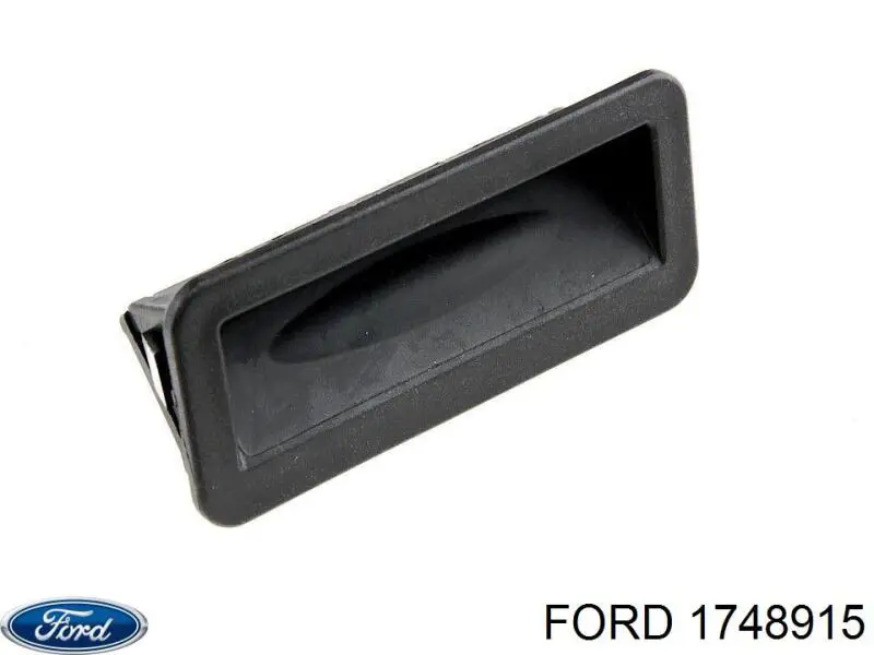 1748915 Ford botão de acionamento do fecho de tampa de porta-malas (de 3ª/5ª porta (de tampa de alcapão)