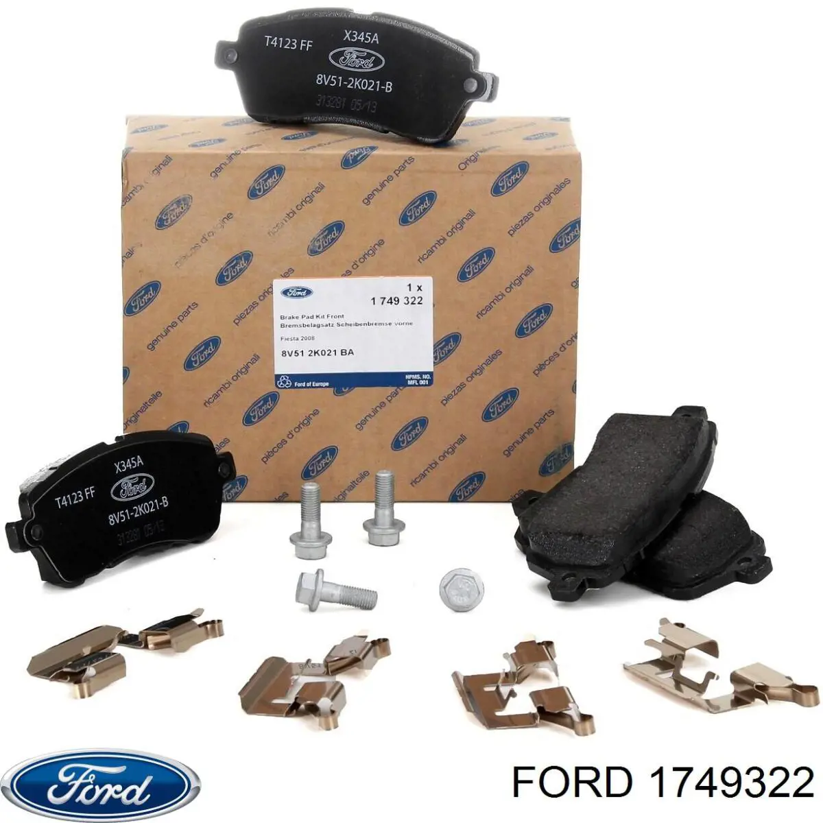 Купить 1749322 Ford Колодки тормозные