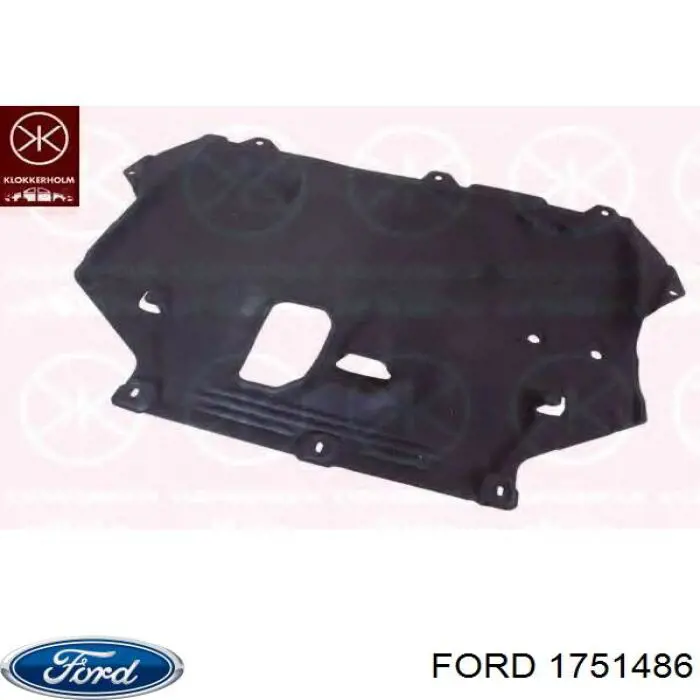 1751486 Ford proteção de motor, de panela (da seção de motor)