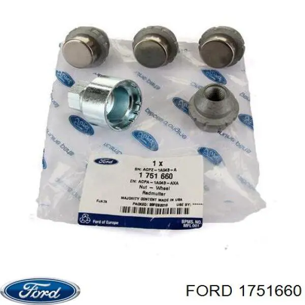 Болт колесный  Ford 1751660 цена, от 109.39 USD