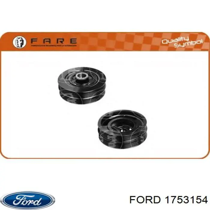 Купить 1753154 Ford Шкив-демпфер коленвала