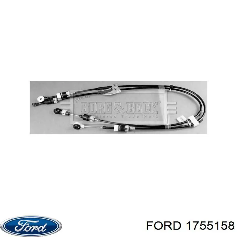 1755158 Ford трос переключения передач сдвоенный